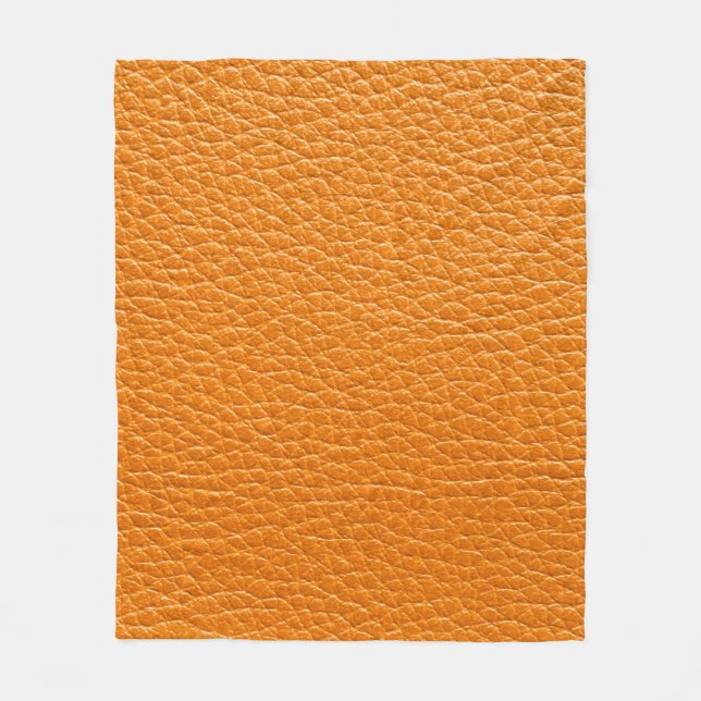 Couverture Polaire Brown cuir texture closeup (Devant)