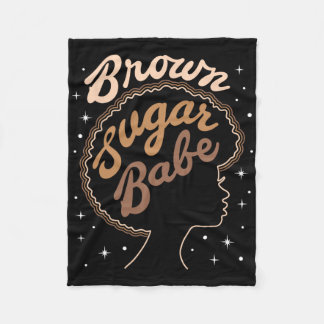 Couverture Polaire Brown Sugar Be Black History Black Women Girls Fre