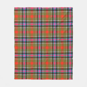 Couverture Polaire Bruce de Kinnaird Ancient Tartan Plaid Motif