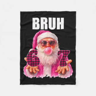 Couverture Polaire Bruh 67 Père Noël Bubble Gum Six Sept Mème Noël 