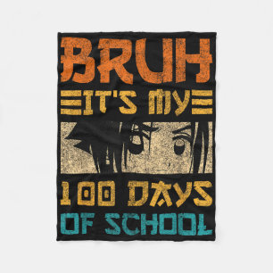 Couverture Polaire Bruh C'Est Mes 100 Jours D'École Japon Kawaii Mang