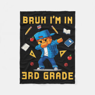 Couverture Polaire Bruh I'm In 3rd Grade Dabbing Cute Gamer Ck To Sch