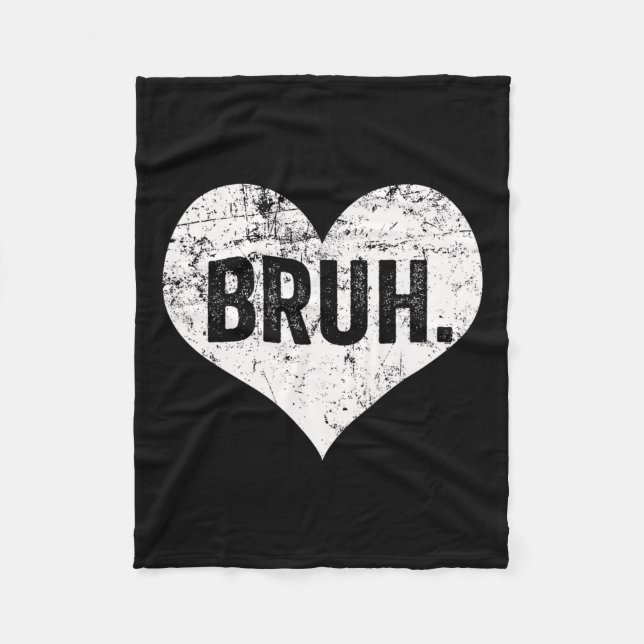 Couverture Polaire Bruh Mème Drôle Dire Bro Salutation Ados Boys Val (Devant)