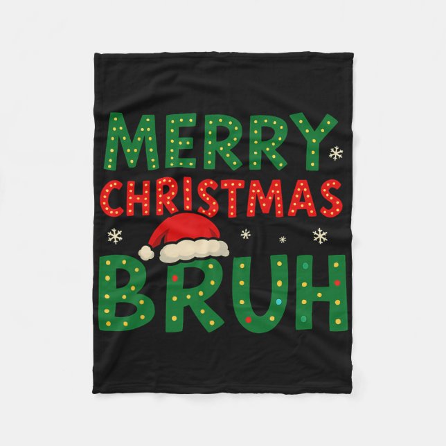 Couverture Polaire Bruh Mème Drôle Dire Bro Salutation Ados garçons H (Devant)