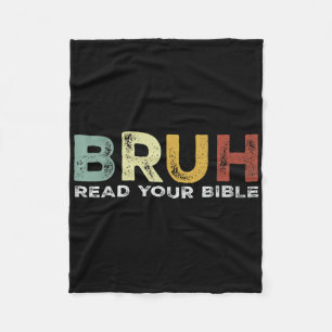 Couverture Polaire Bruh Mème Lisez Votre Bible Dieu Funny Moderne Chr