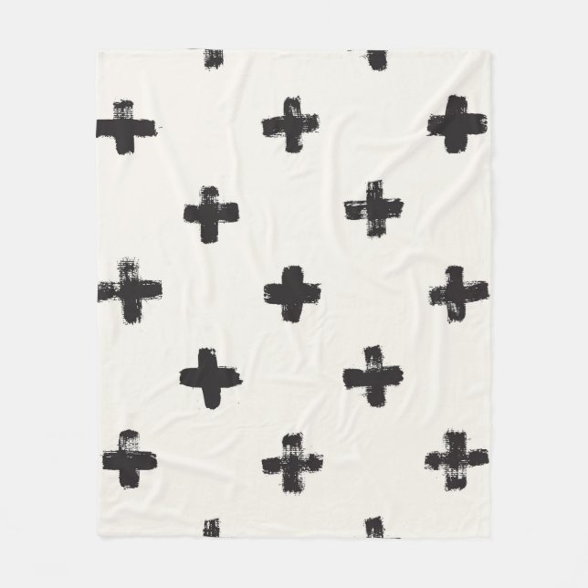 Couverture Polaire Brush Strots Vintage Motif sans fil (Devant)