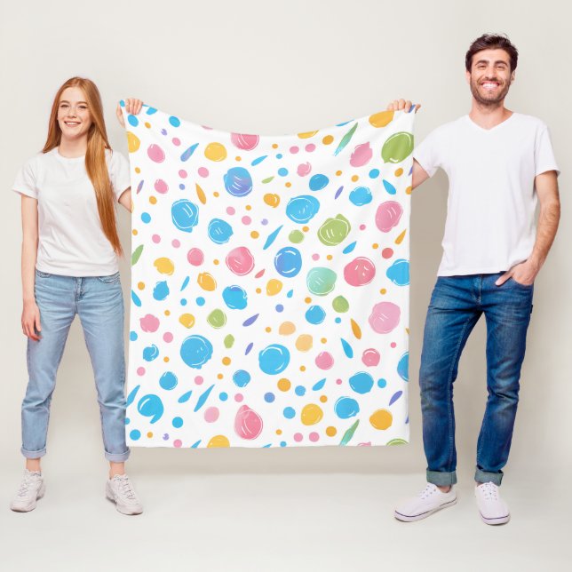 Couverture Polaire Bubbly Confetti (En situation)