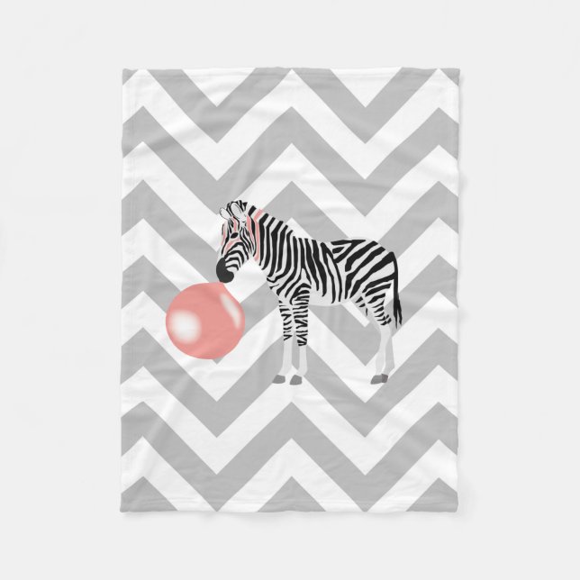 Couverture Polaire Buble Gum Zebra Blowbble (Devant)