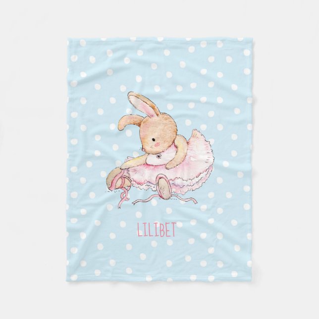 Couverture Polaire BUDGET Baby Girls Poison Named - Bunny Rabbit Ball (Devant)