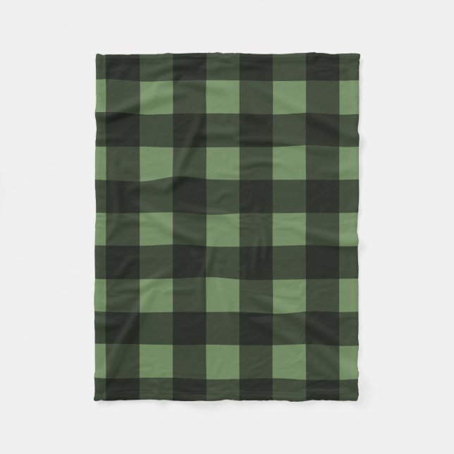 Couverture Polaire Buffalo Check Lumberjack Plaid Couleur personnalis (Devant)
