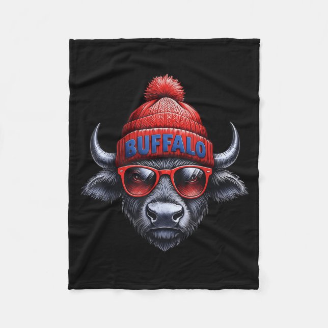 Couverture Polaire Buffalo Lovers For Men Women Toddler Youth Kids Bo (Devant)
