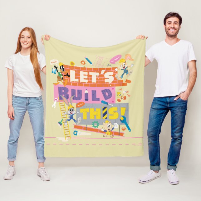 Couverture Polaire BUGS BUNNY BUILDERS™| Chantier "Construisons ensem (En situation)