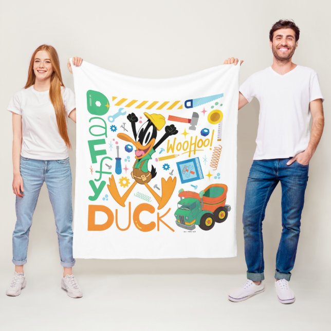 Couverture Polaire BUGS BUNNY BUILDERS™| DAFFY DUCK™ Outils de travai (En situation)