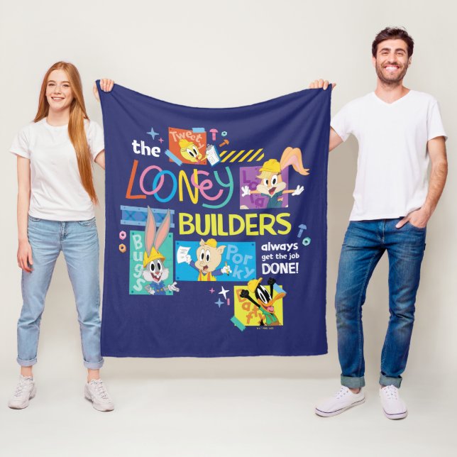Couverture Polaire BUGS BUNNY BUILDERS™| Le Collage des Looney Builde (En situation)