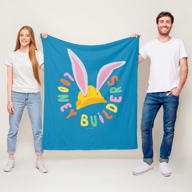 Couverture Polaire BUGS BUNNY BUILDERS™| Logo cercle casque de chanti (En situation)
