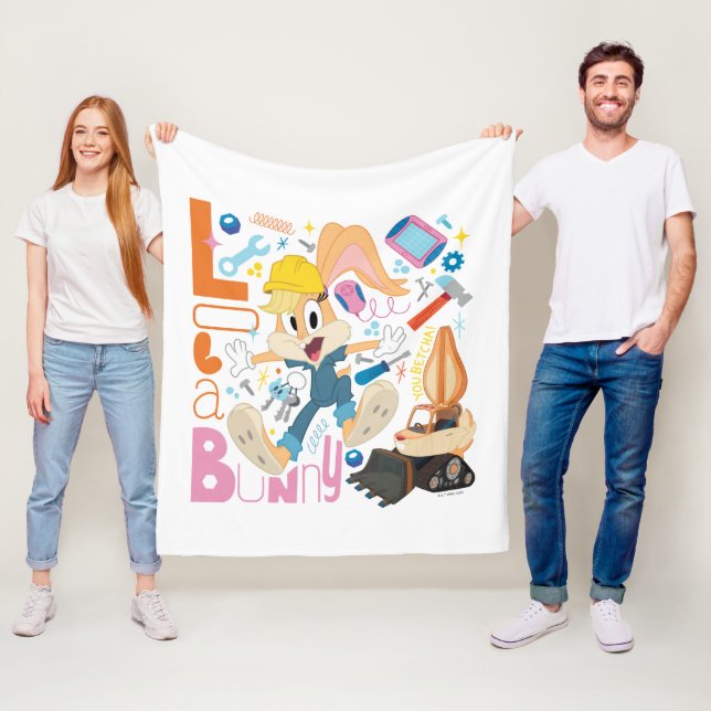Couverture Polaire BUGS BUNNY BUILDERS™| Lola Bunny Outils de Travail (En situation)