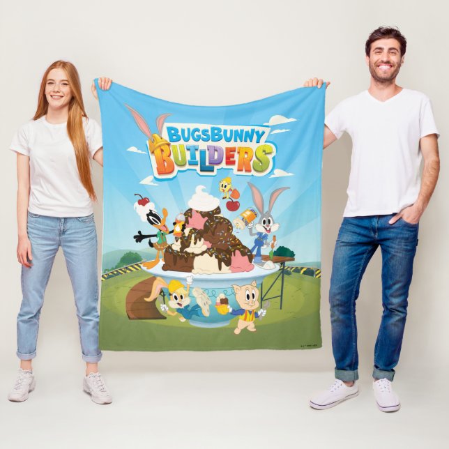 Couverture Polaire BUGS BUNNY BUILDERS™| Looney Builders Glace (En situation)