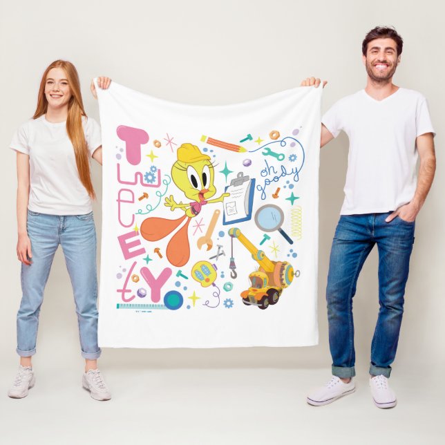 Couverture Polaire BUGS BUNNY BUILDERS™| Outils de travail de TWEETY™ (En situation)