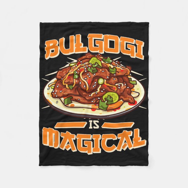 Couverture Polaire Bulgogi est magique drôle déclaration coréenne Foo (Devant)