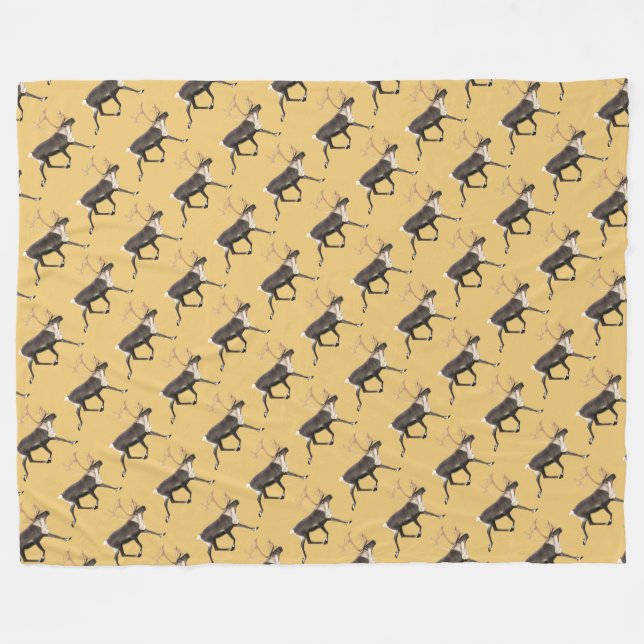 Couverture Polaire Bull Caribou (Devant (Horizontal))