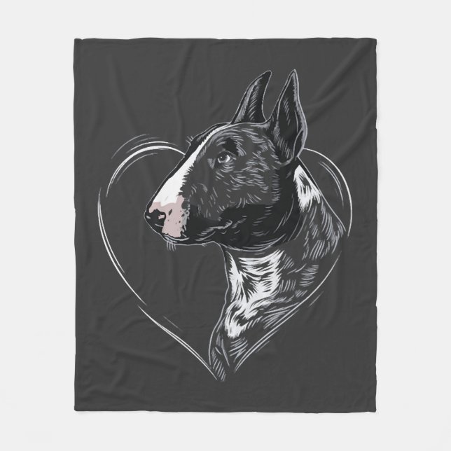 Couverture Polaire Bull Terrier   (Devant)