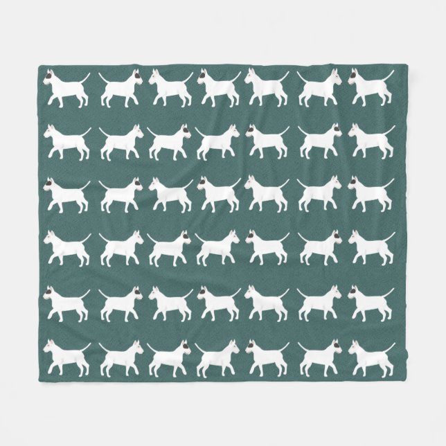 Couverture Polaire Bull Terrier Fleece Blanket (Devant (Horizontal))