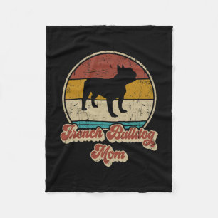 Couverture Polaire Bulldog Maman Cadeau Amoureux des chiens Pour Femm