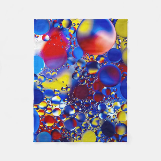Couverture Polaire Bulles multicolores (Devant)
