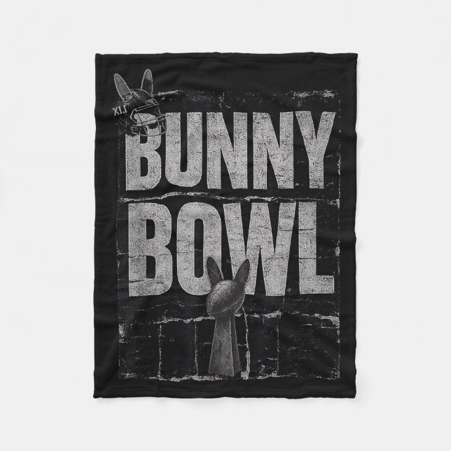 Couverture Polaire Bunny Bowl Funny Halftime Show 2026  (Devant)