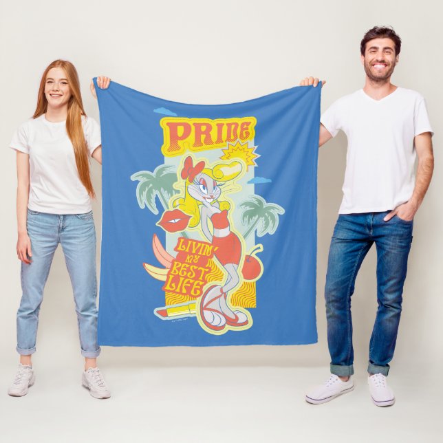 Couverture Polaire BUNNY™ Pride - Livin' My Best Life (En situation)