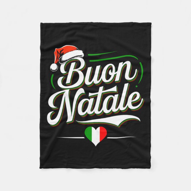 Couverture Polaire Buon Natale Italian Family Christmas Italy Pride H (Devant)