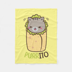 Couverture Polaire Burrito de Purrito Kitty