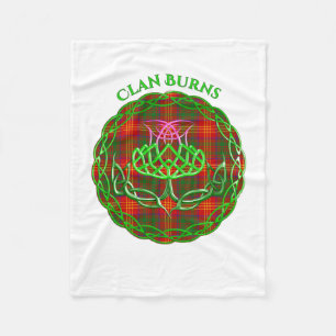 Couverture Polaire Burtish Tartan Celtic Thistle