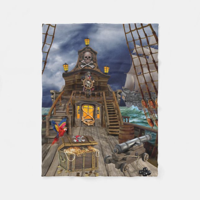 COUVERTURE POLAIRE BUTIN DE PIRATE VOLÉ (Devant)