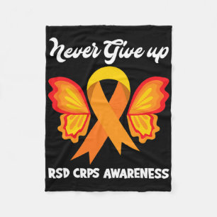 Couverture Polaire Butterfly Hope Fighter Orange Ribbon Rsd Crps Awar