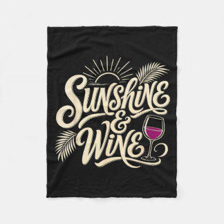 Couverture Polaire Buveur de vacances à la plage avec soleil d'été et