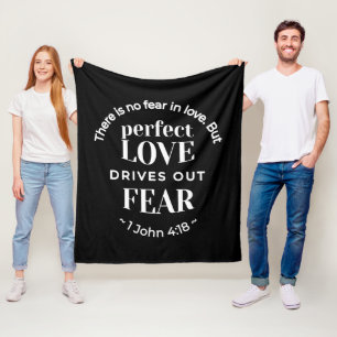 Couverture Polaire BW 'Perfect Love chasse la peur' - 1 John 4:18