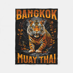 Couverture Polaire Byngkok Thaïlande Muay Thai Arts Martiaux Kickboxi
