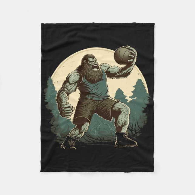 Couverture Polaire Bysketbyll Bigfoot Sasquatch Byller Fun Bysketbyll (Devant)