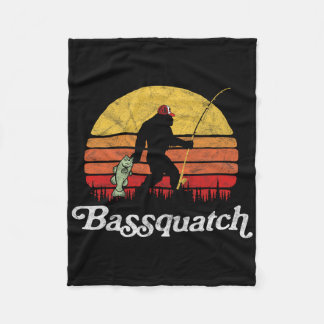 Couverture Polaire Byssquatch ! Drôle de Bigfoot pêche extérieur rétr