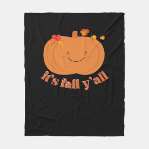 Couverture Polaire C’est l’automne Y’all Citrouille Retro Classic