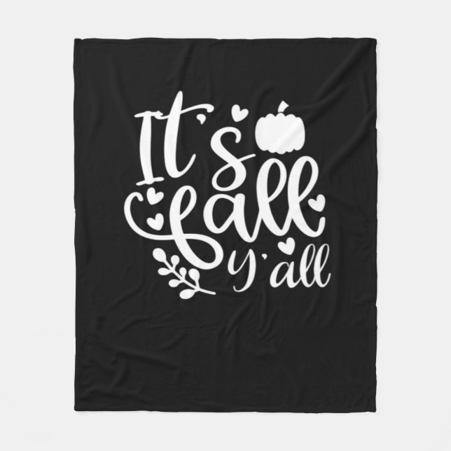 Couverture Polaire C’est l’automne Y’all ! Graphique tendance (Devant)