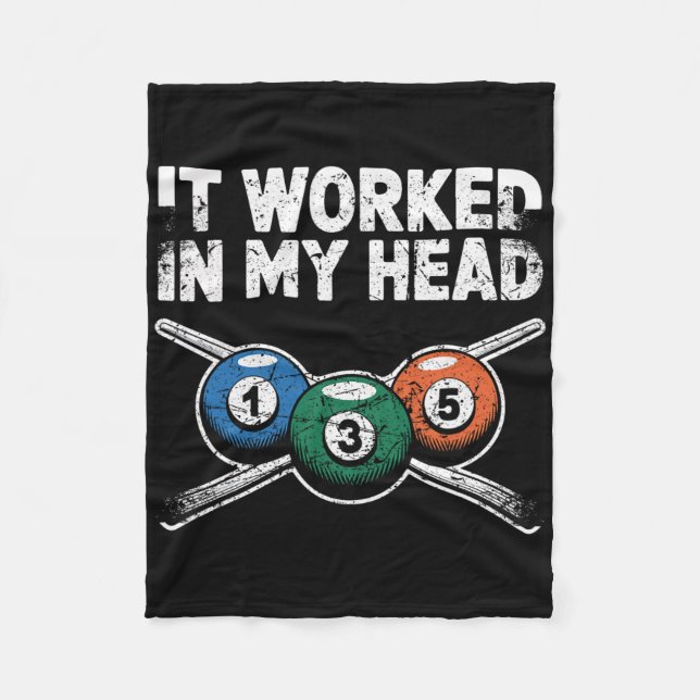 Couverture Polaire Ça M'A Fonctionné Dans Mon Humour De Billard De La (Devant)
