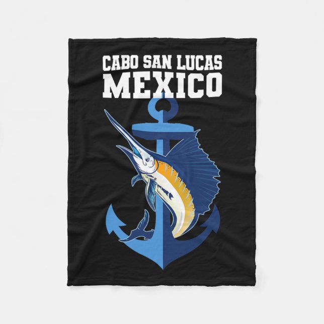 Couverture Polaire Cabo San Lucas Marlin Ancre aventure pêche (Devant)