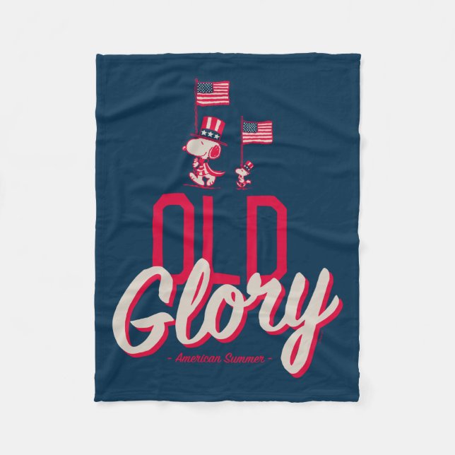 Couverture Polaire cacahuètes | American Summer Old Glory (Devant)
