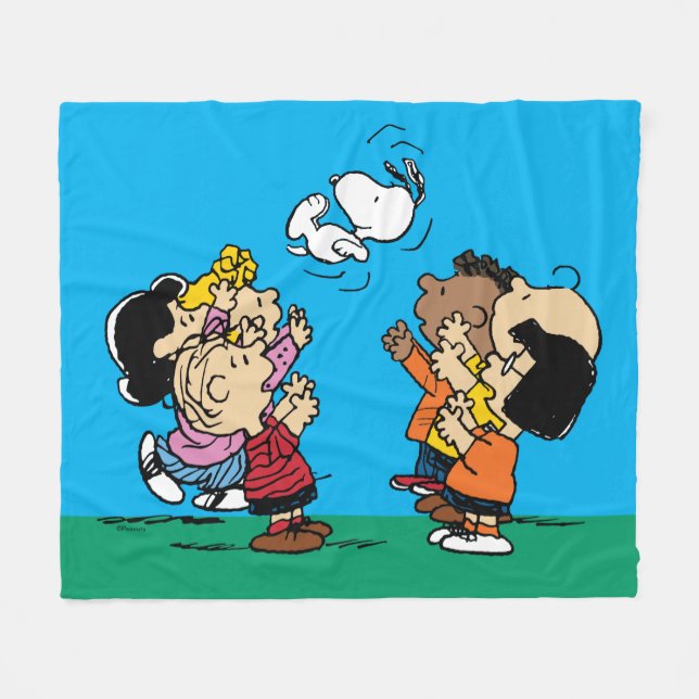Couverture Polaire cacahuètes | Amusement d'amis (Devant (Horizontal))