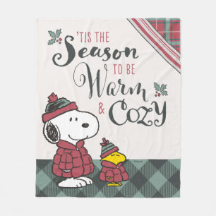 Couverture Polaire cacahuètes C'Est La Saison D'Être Cosy
