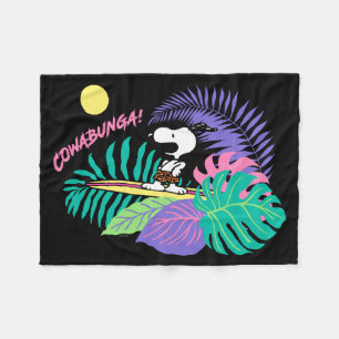 Couverture Polaire cacahuètes   Cowabunga Snoopy