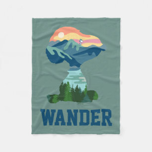 Couverture Polaire cacahuètes Grand Portrait extérieur Snoopy