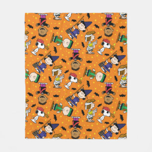 Couverture Polaire cacahuètes   Happy Halloween Motif